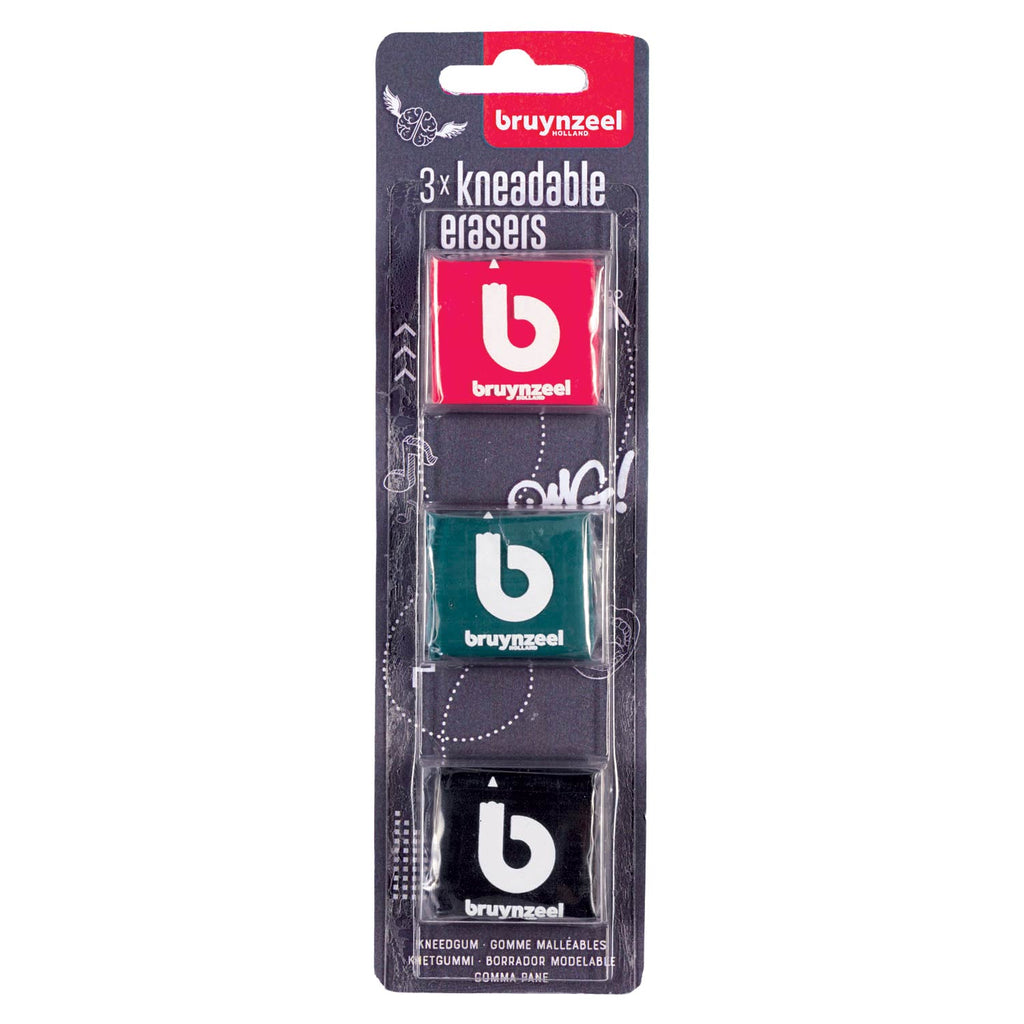Bruynzeel kneedgummen, 3st.