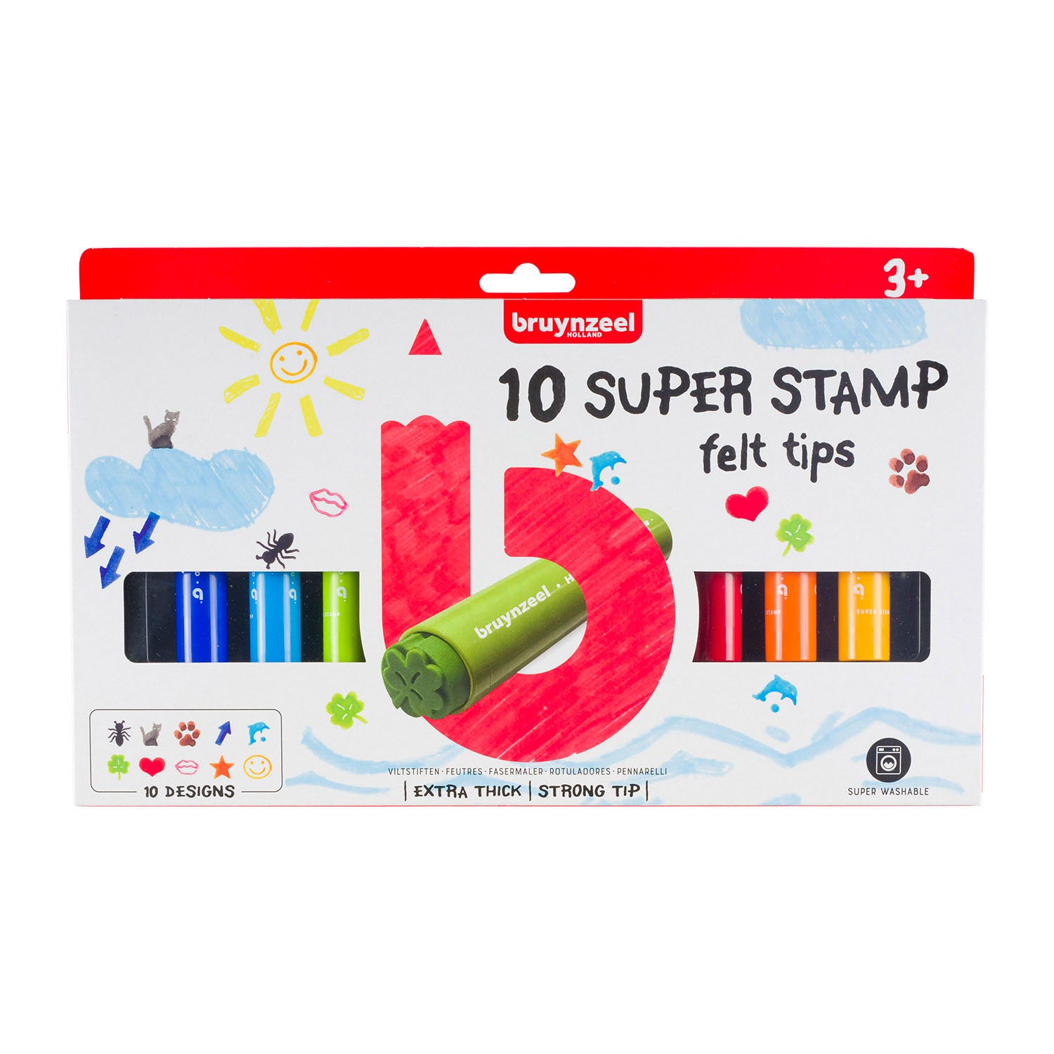 Bruynzeel super stempelstiften, 10st.