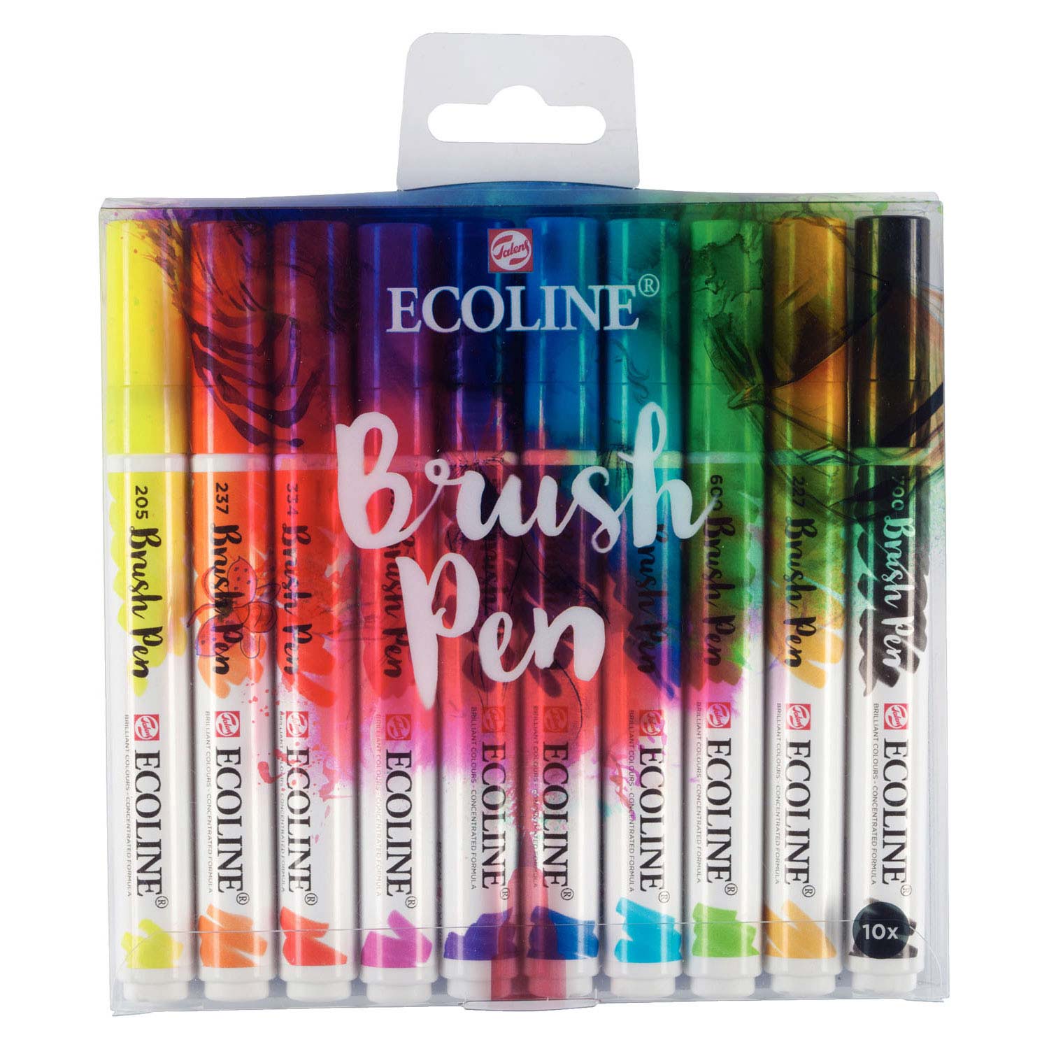 Ecoline talens brush pen, 10st.