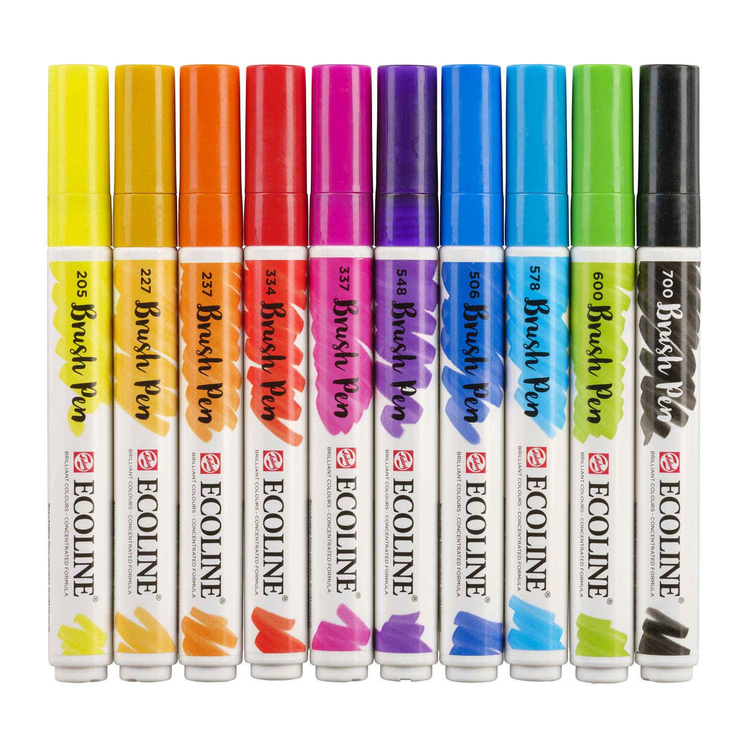 Ecoline talens brush pen, 10st.