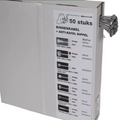 Slurf kabel binnen sbd300 ds a 50 rvs 225mm rem ton+ anti rafel nip.