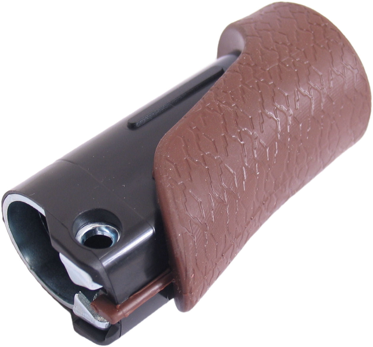 Gazelle handvat basis 88mm rechts bruin
