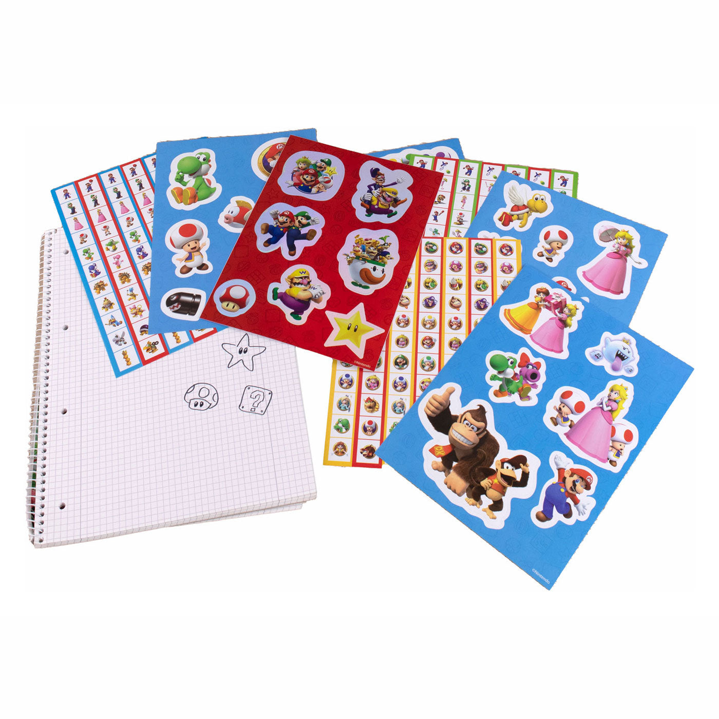 Kids licensing super mario sticker set