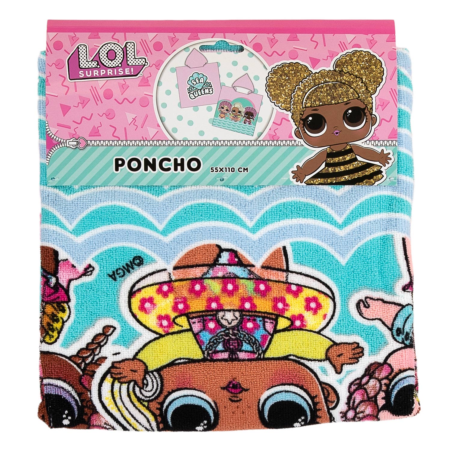 Lol surprise poncho, 55x110cm