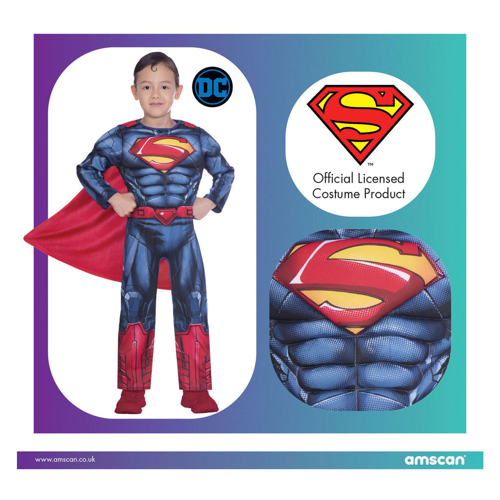kinderkostuum superman classic, 6-8 jaar