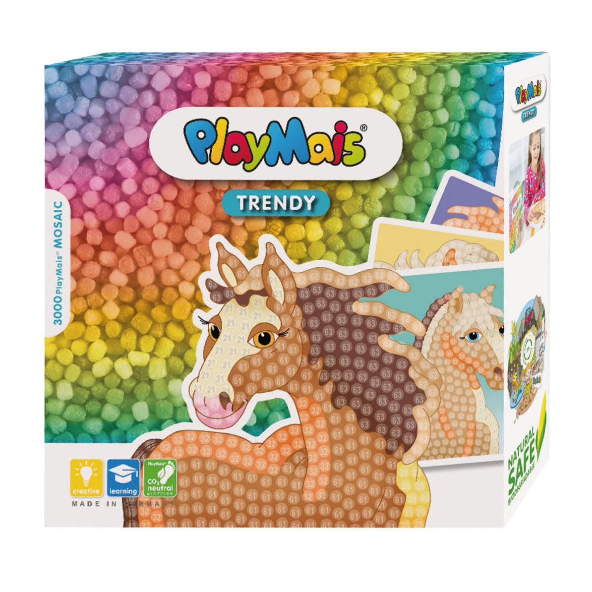 Jbm playmais trendy mosaic paarden (>3.000 stukjes)
