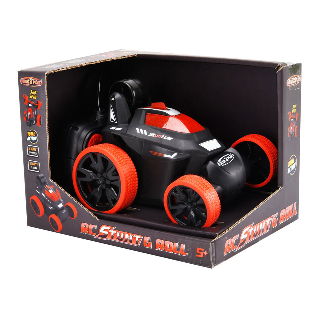 gear2play rc stunt roll bestuurbare auto rood
