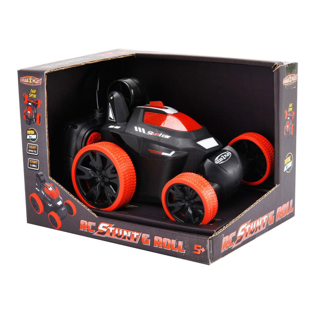 gear2play rc stunt roll bestuurbare auto rood