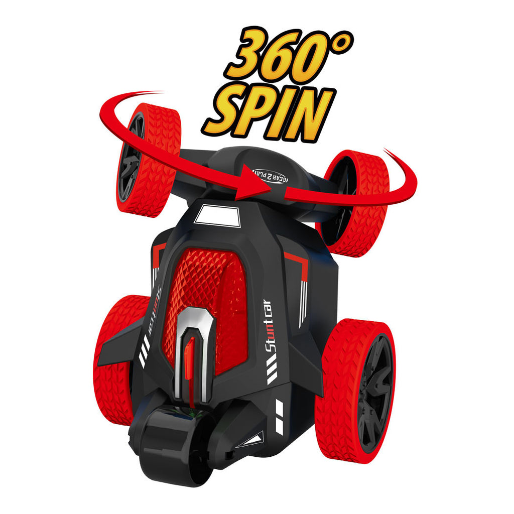 gear2play rc stunt roll bestuurbare auto rood