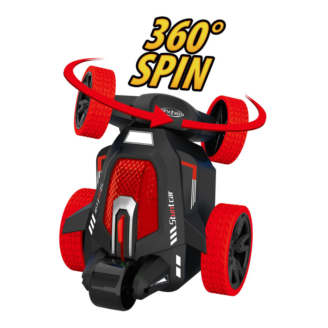 gear2play rc stunt roll bestuurbare auto rood