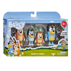 Moose toys bluey familie speelfiguren, 4st.