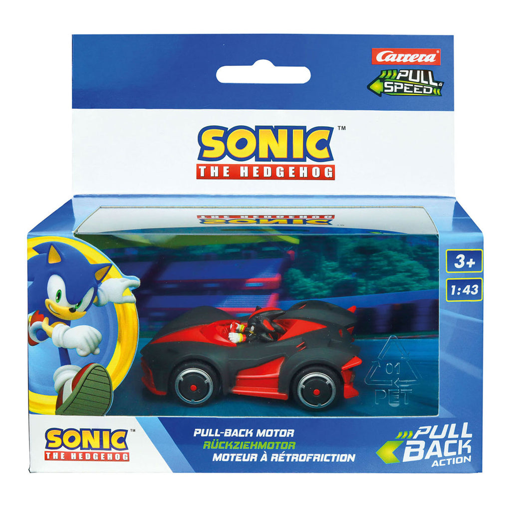 Carrera pull back auto team sonic racing - shadow dark reaper