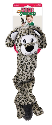 Kong stretchezz jumbo luipaard xl - hondenspeelgoed - 58 cm