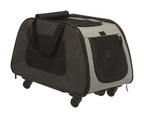 Trixie reismand trolley zwart lichtgrijs
