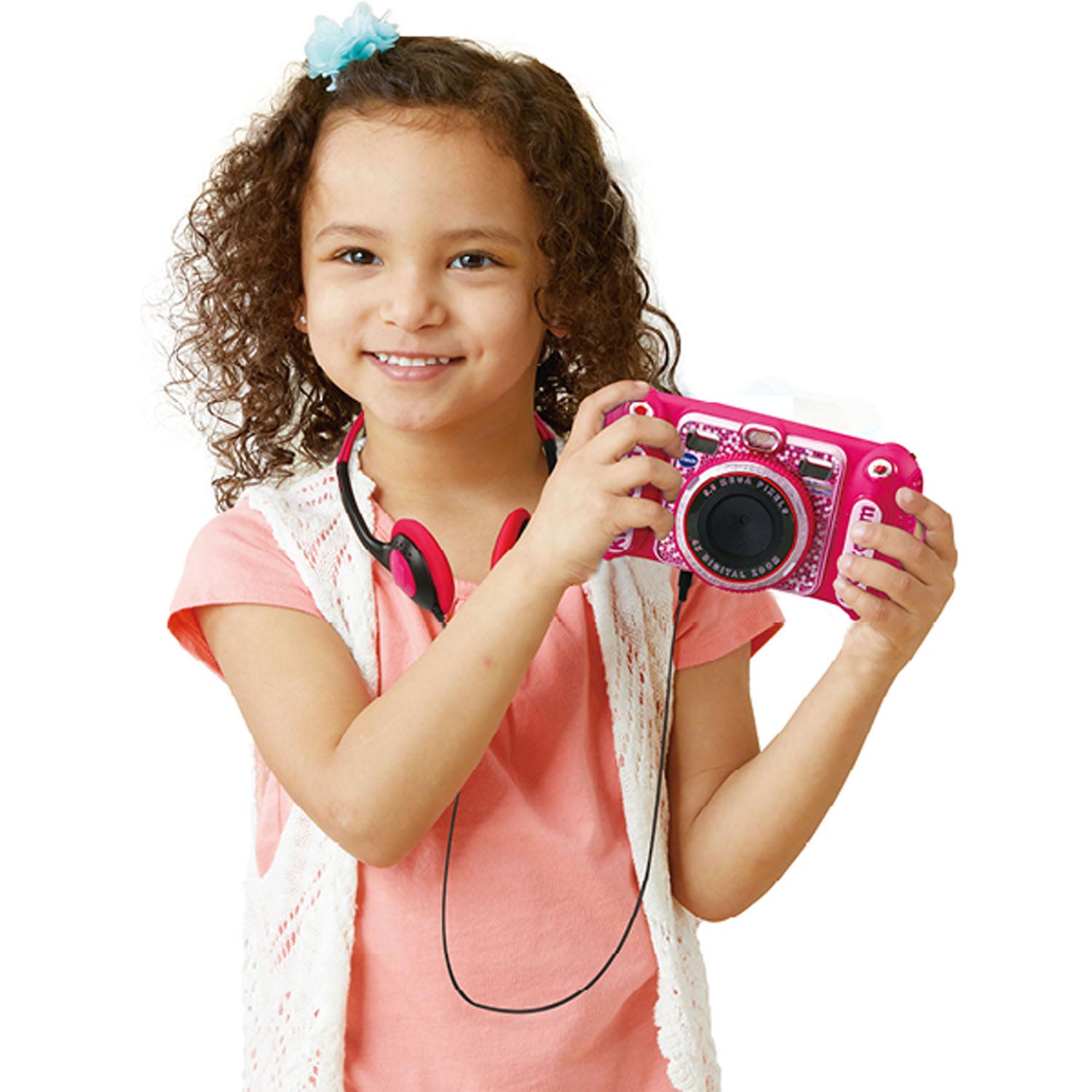 Vtech kidizoom duo dx roze + licht en geluid