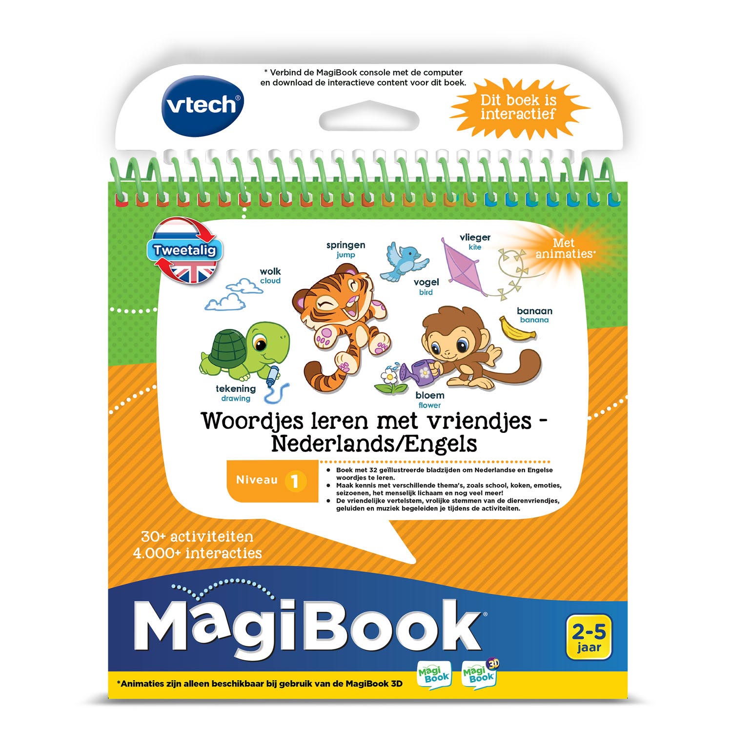 Vtech magibook woordjes leren