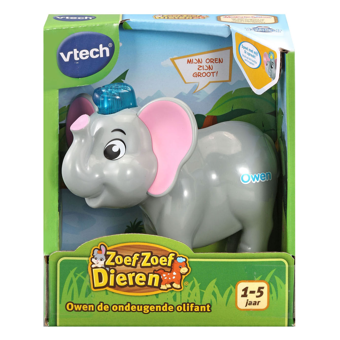 Vtech zoef zoef owen de ondeugende olifant + licht en geluid