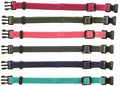 Trixie puppy halsbandset fuchsia grafiet indigo bosgroen koraal