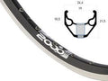 Ryde velg zac 2000 28 622 36g 14g cnc alu zwart