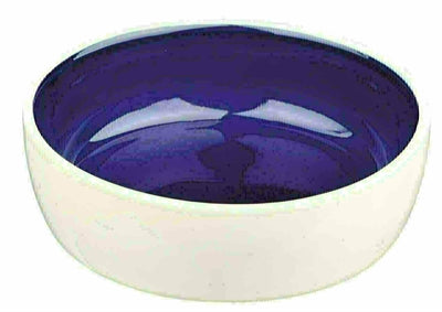 Trixie voerbak kat keramiek creme blauw