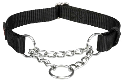 trixie halsband hond premium halfslip halsband zwart