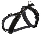 Trixie hondentuig premium trekking zwart grijs