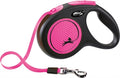 Flexi rollijn new classic neon tape zwart roze