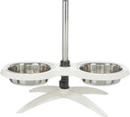 Trixie Voerstandaard hondenbar melamine rvs wit