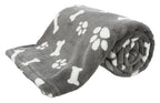 Trixie hondendeken kenny fleece bot pootjes grijs