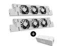 Heatfan 3 - radiatorventilator duo - wit + touch sensor