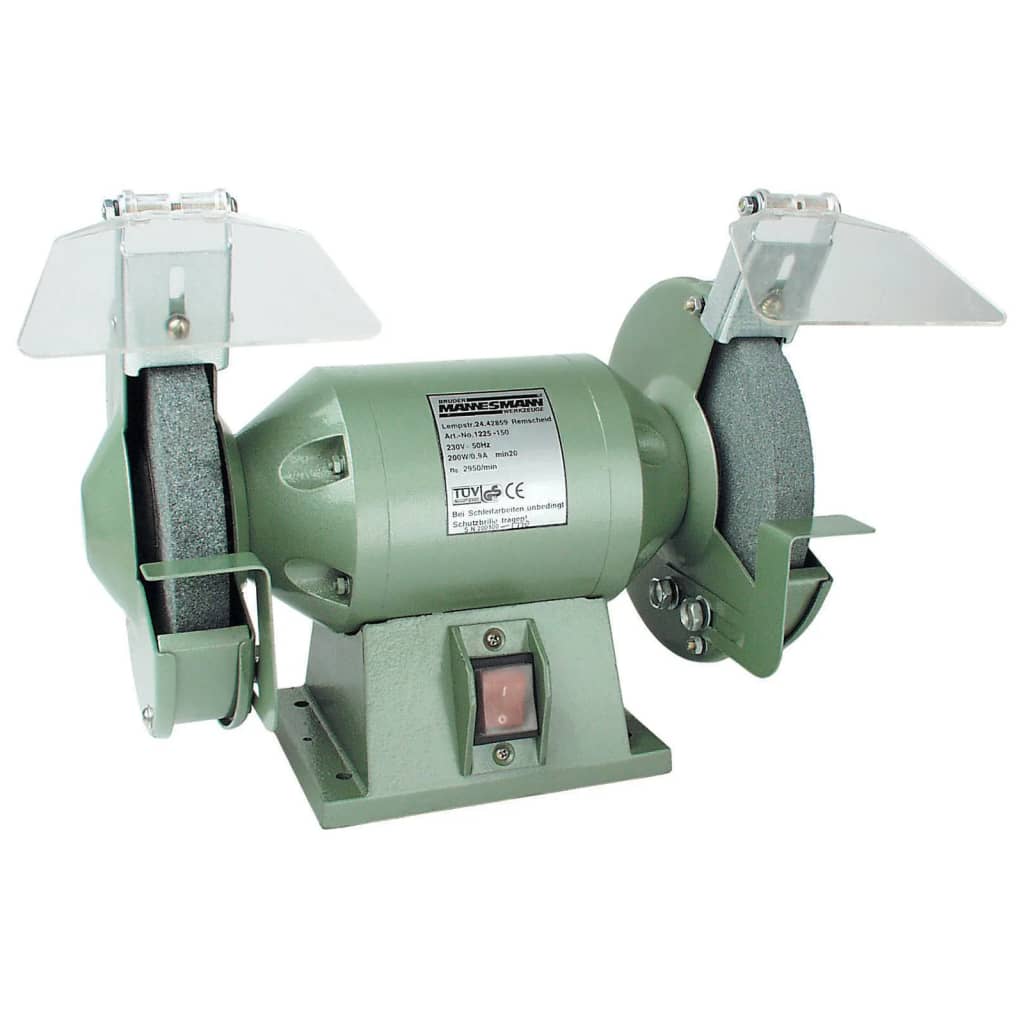 Brüder mannesmann werkbankslijpmachine 150 mm 200 watt (hobby) - 1225-150