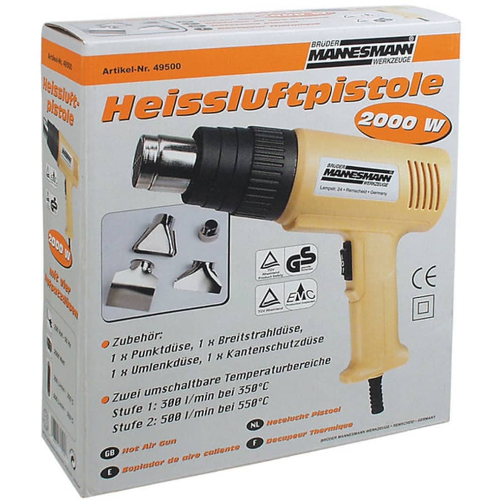 Brüder mannesmann heteluchtblazer 2000 watt (hobby) - 49500