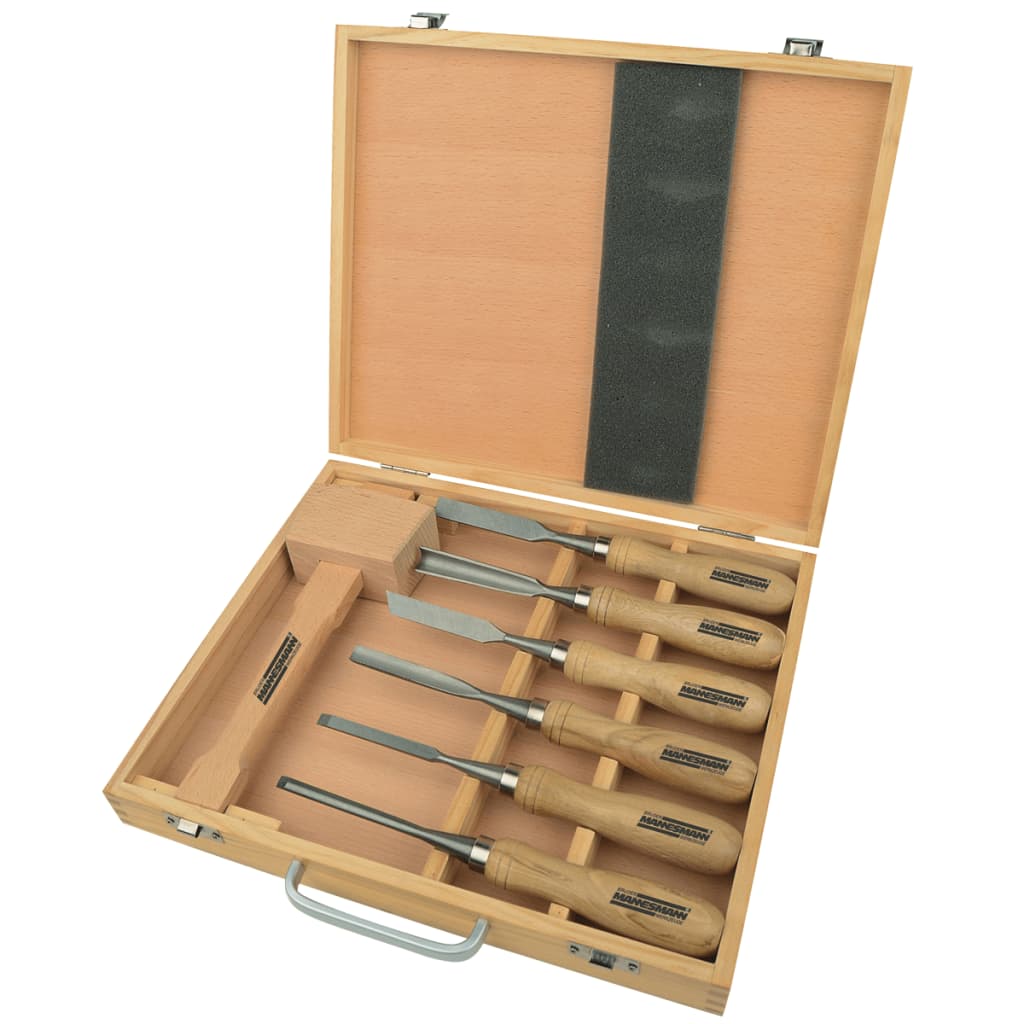 Brüder mannesmann houtbeitelset 7-dlg (hobby) - 66107