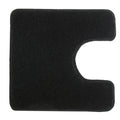 Kleine wolke toiletmat relax 55x55 cm zwart