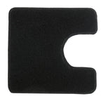 Kleine wolke toiletmat relax 55x55 cm zwart
