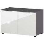 Germania schoenenbank gw-rimini 75x40x48 cm grafietkleurig en wit
