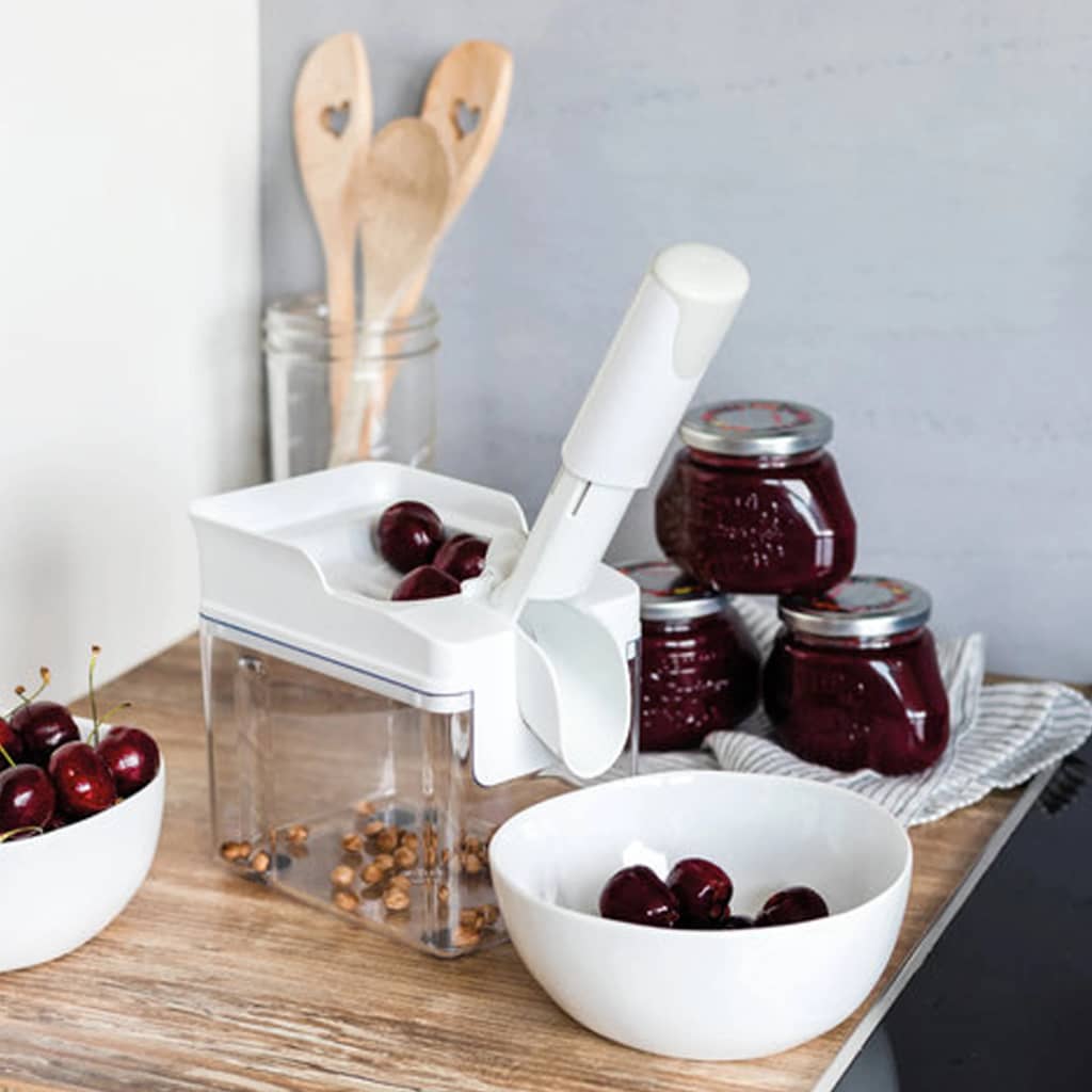 Leifheit 37211 cherry stoner kersenontpitter wit tranparant