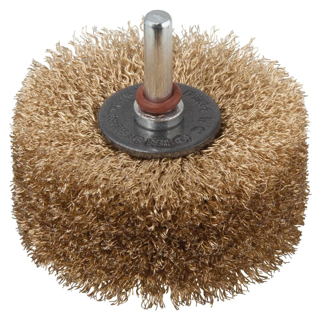 Wolfcraft hout structuurborstel | ronde schacht | ø80 x 35mm | 1 stuk - 2265000