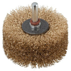 Wolfcraft hout structuurborstel | ronde schacht | ø80 x 35mm | 1 stuk - 2265000