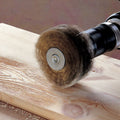 Wolfcraft hout structuurborstel | ronde schacht | ø80 x 35mm | 1 stuk - 2265000