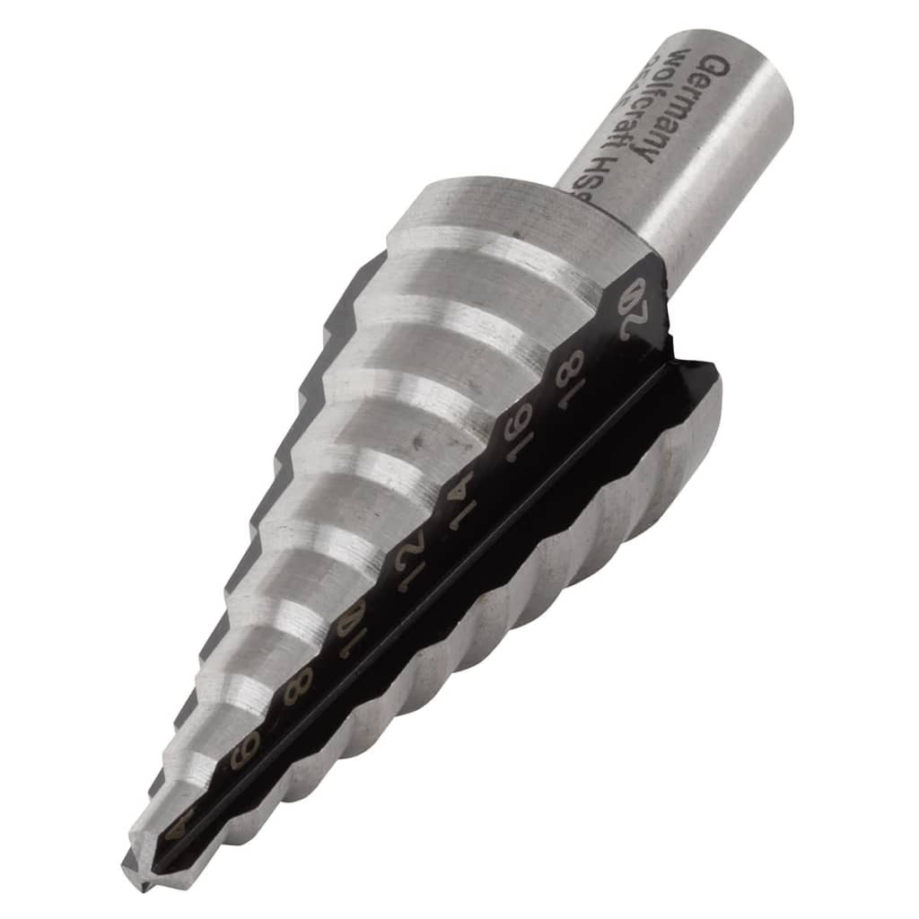 Wolfcraft hss-getrapte boor | 8mm | ø4-20mm | 1 stuk - 2515000
