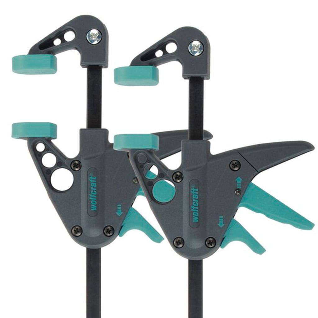 Wolfcraft ehz 40-110 | eénhand-lijmklem | 2 stuks - 3455100