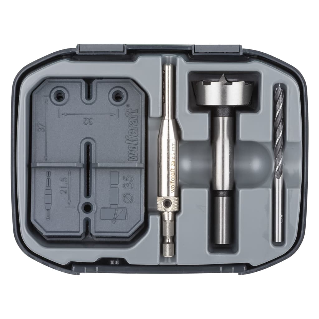 Wolfcraft scharniergatset | ø35mm | 5-delig | 1 set - 4656000