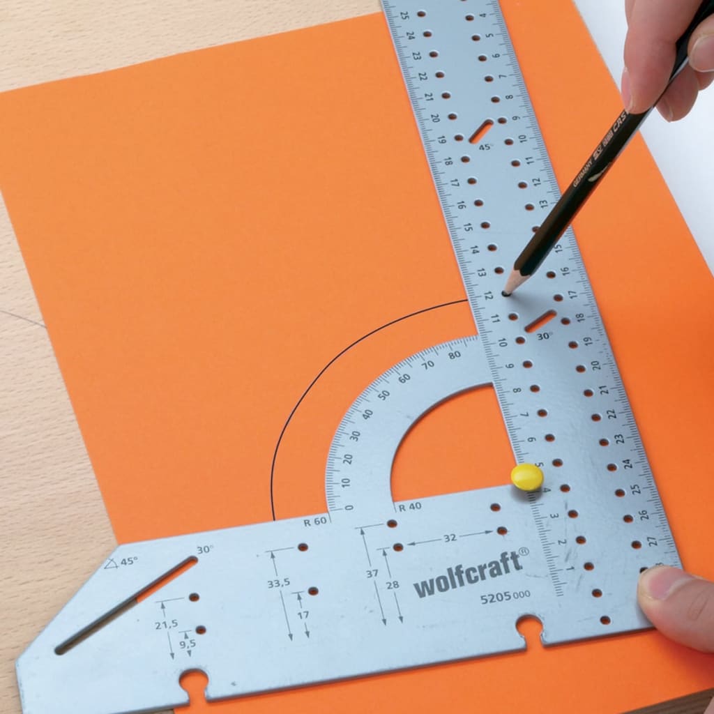 Wolfcraft universele winkelhaak | l 300mm | 1 stuk - 5205000