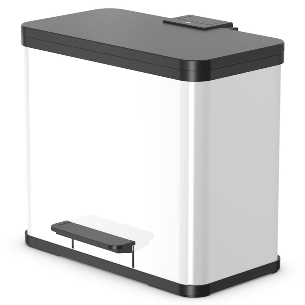 Hailo 0630-230 oko duo plus l pedaalemmer 17+9l wit zwart