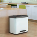 Hailo 0630-230 oko duo plus l pedaalemmer 17+9l wit zwart