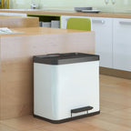Hailo 0630-230 oko duo plus l pedaalemmer 17+9l wit zwart