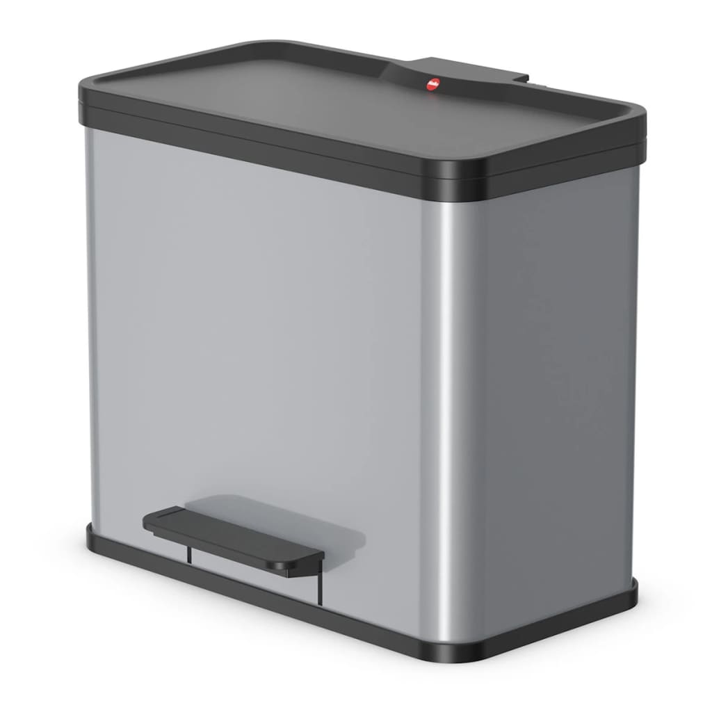 Hailo 0633-220 öko trio plus l pedaalemmer 3x9l zilver zwart