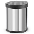 Hailo 3555-101 compact-box m prullenbak 15l zilver zwart