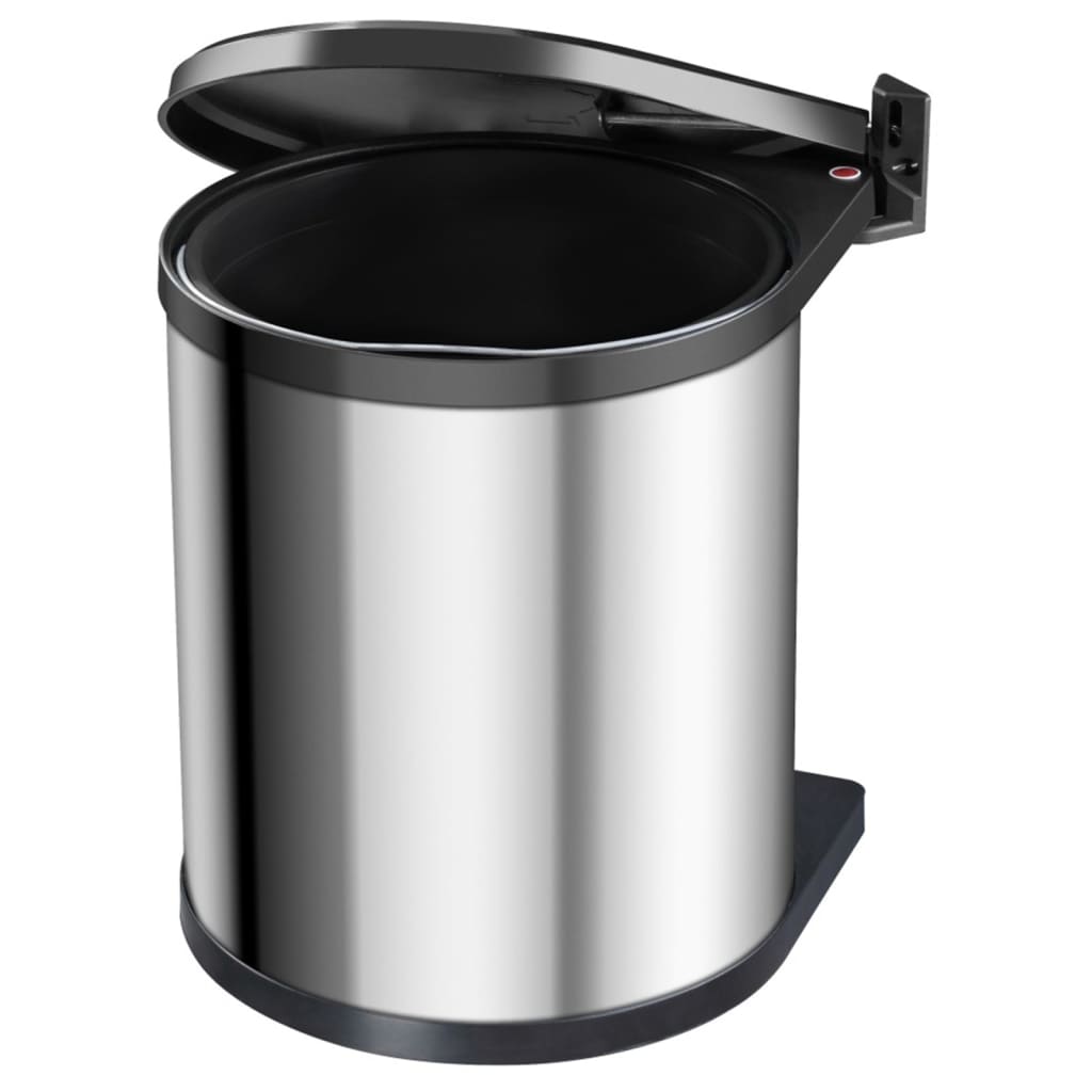 Hailo 3555-101 compact-box m prullenbak 15l zilver zwart